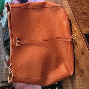 Crossbody large bucket-like bag